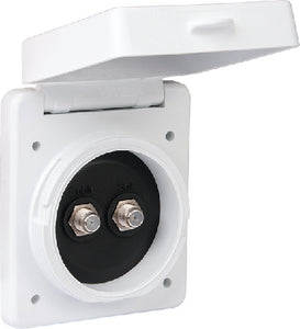 INLET-CABLE TV DUAL WHITE