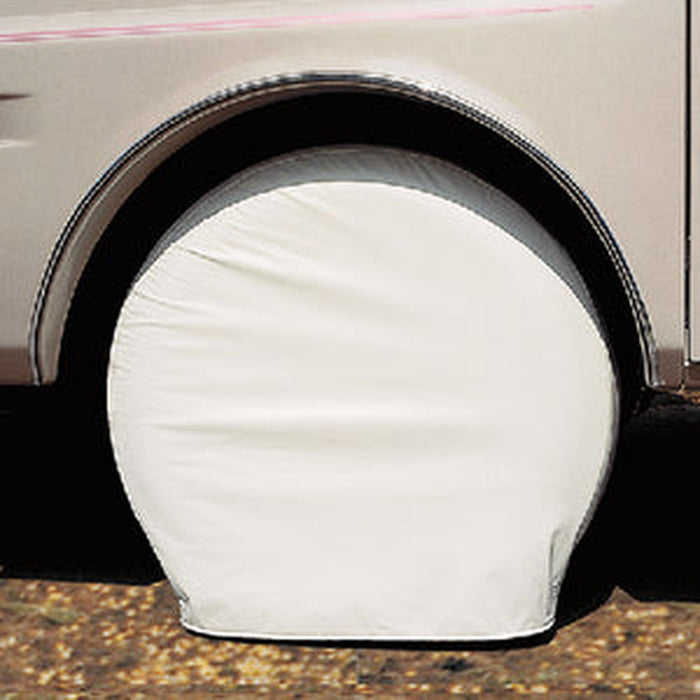 ADCO 3950 Ultra Tyre Gard XL Wheel Covers - Polar WHITE - Set/2 (Fits 36" to 39" Diameter Wheels)
