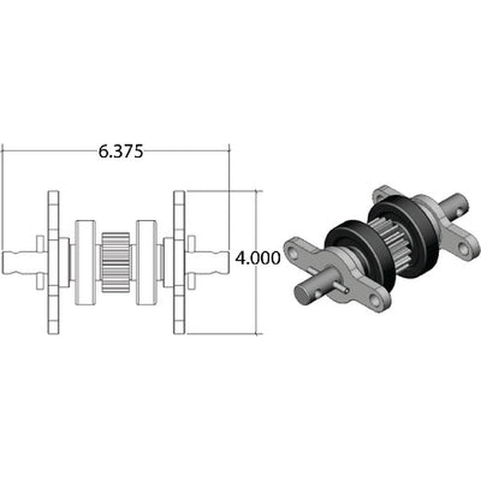 Standard Gear Pack Assembly for Slideout (18 Teeth) - 014-122837