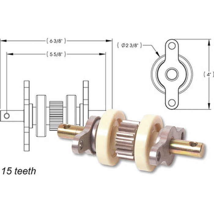 Standard Gear Pack Assembly 15 Teeth for Slideout - 014-324869