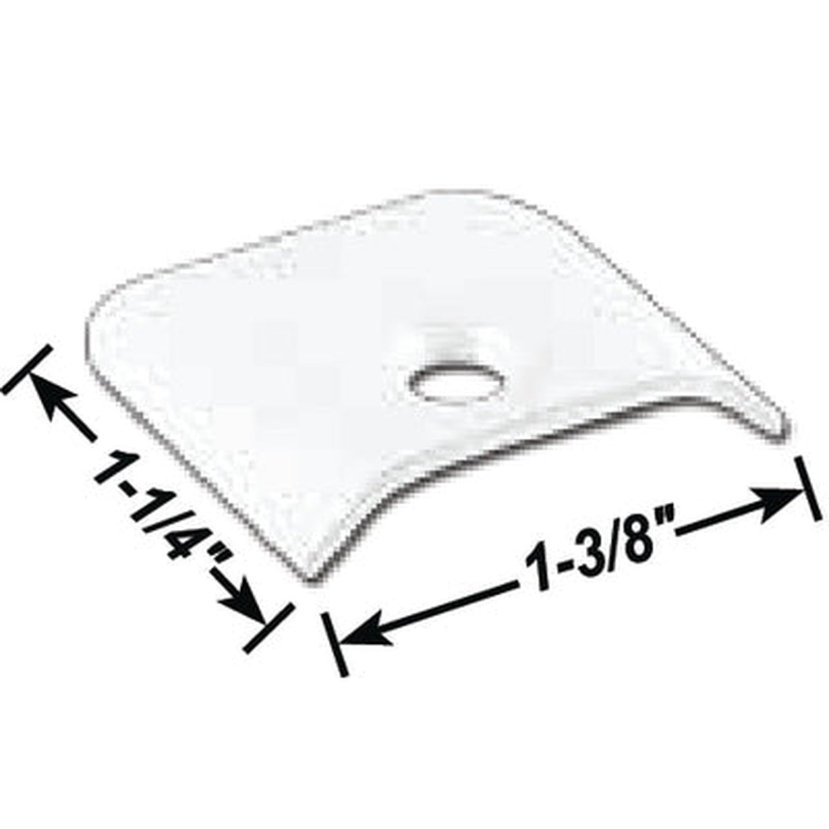 RV Trim Molding End Cap, Polar White, 10/Pack 02139201 — Kunes RVPandA