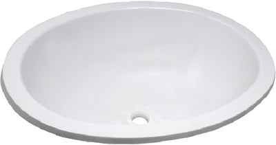 LASALLE BRISTOL Oval Sink 10-inchx13-inch - White - 16156PW