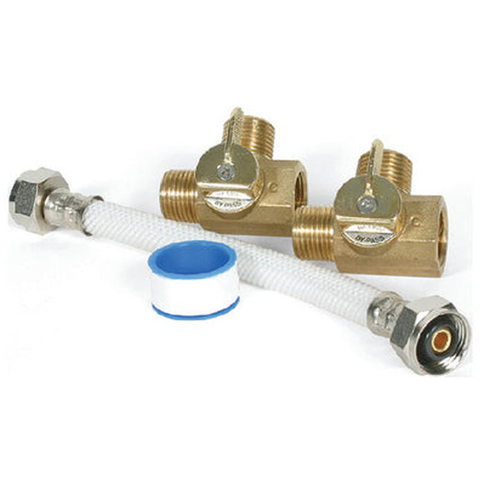 Camco RV Supreme Permanent Bypass W/Brass Valves for RV Winterizing (6 GAL) - 35953