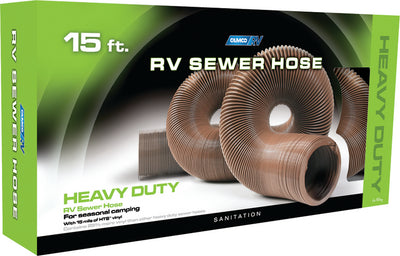 Camco RV 15-foot Heavy Duty Sewer Hose - 39661