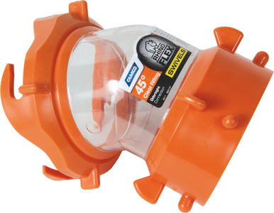 Camco RV RhinoFLEX 90 Degree RV Swivel Fitting, Clear  - 39857