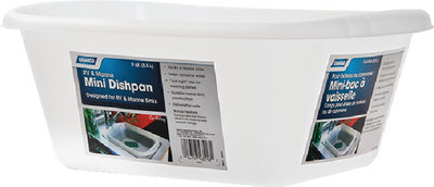 Camco RV Mini Dish Pan, White - 43516