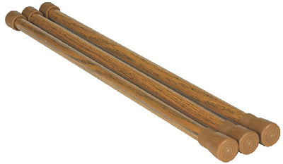 Camco RV Refrigerator and Cupboard Bars, Tension Rods (Oak), 3/Pack - 43823