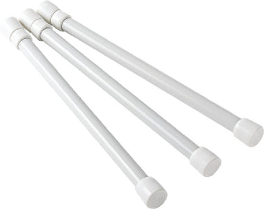 Camco RV Cupboard and Refrigerator Bars (White), 3/Pack - 44063