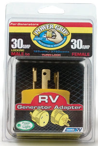 CAMCO RV 30Amp 3 Prong Generator Adapter - 55333