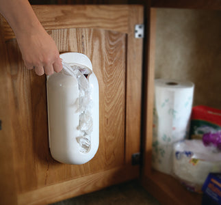 Camco RV Pop-A-Bag - Plastic Bag Dispenser, White - 57061