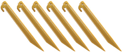 Coleman - Tent Pegs / Tent Stakes - Yellow 6/Pack - 2000016449
