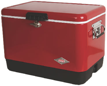 COLEMAN - Cooler 54Qt Steel Red/Blk - 3000003539