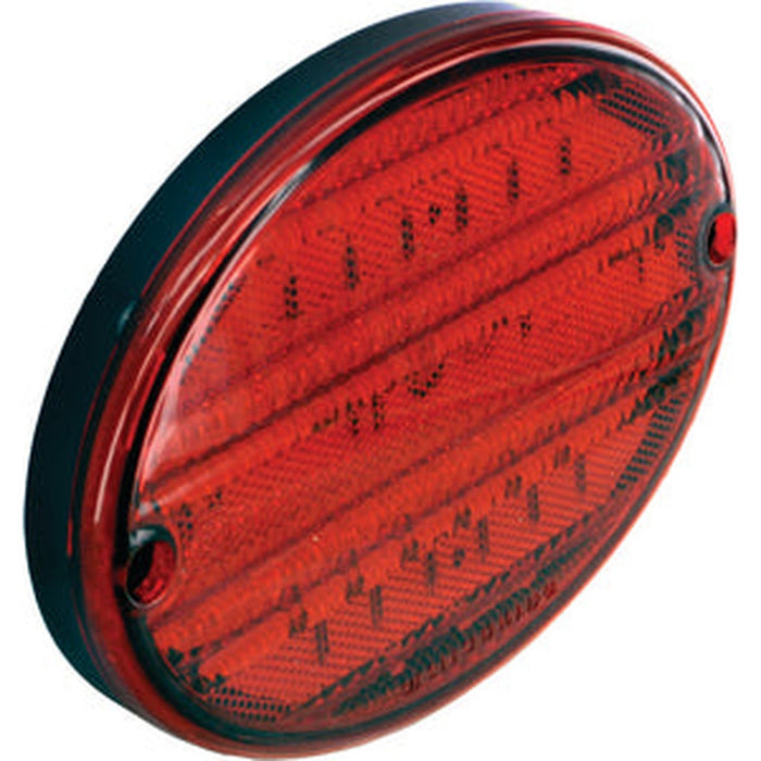 Valterra LED Trailer Tail Light 8" Oval Surface Mount Stop/Tail/Turn Light Kit - DG52448PB