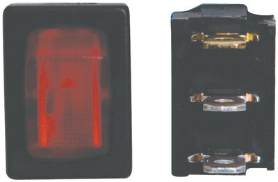Valterra Mini 12V Illuminated On/Off SPST Switch - Black/Red, 3/Pack - DG623PB