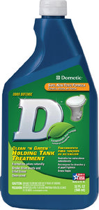 Dometic RV Clean 'N' Green Holding Tank Treatment Deoderant Liquid - 32oz. - 9108834013