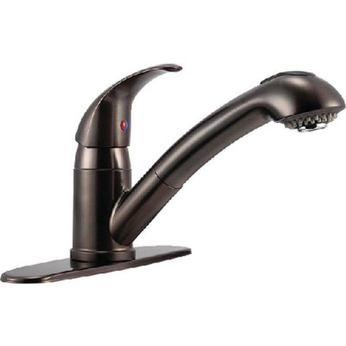 Dura Faucet Pull-Out Swivel Single Handle RV Kitchen Faucet - Bronze - DFNMK852VB