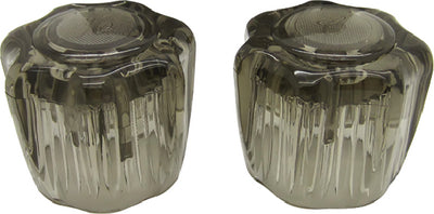 DURA FAUCET Smoked Acrylic Knobs Hot/Cold - DFRKS