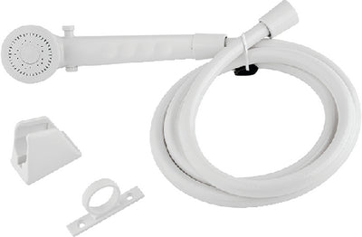 DURA FAUCET RV Shower Head and Hose Kit, White - DFSA130WT