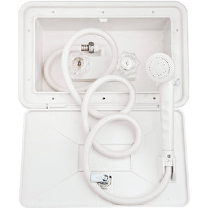 DURA FAUCET Exterior Shower Box Kit White - DFSA170WT
