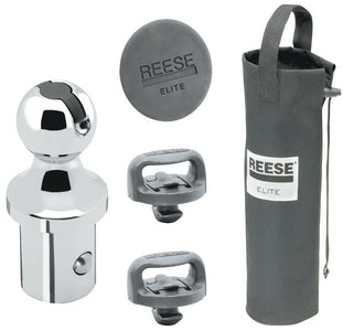 Reese Gooseneck Hitch Head Accessory Kit - Gooseneck Hitch Ball, Storage Bag, Safety Chains, Hole Cover - 30137