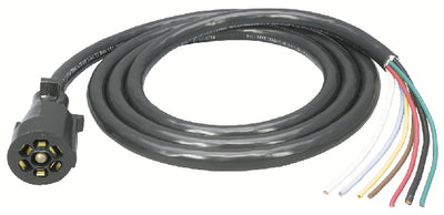 Wesbar 7-Way Trailer End Connector With 8' Cable - 5067003