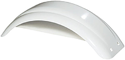 Fulton Trailer Fender 8" - 12" Tire Size, White Plastic - 8540