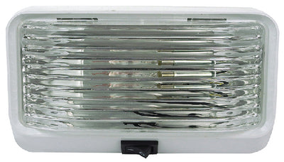Porch Light Square w/Switch, Clear - 590-1118