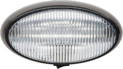 LED Porch Oval Black, Base Clear - 590-1173