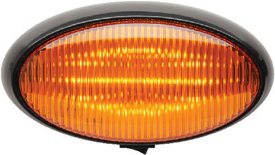 LED Porch Light Oval, Black, Amber - 590-1189