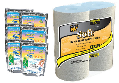 RV Rental Starter Pack w/Sewer Chemicals and RV Safe Toilet Paper - 590-4014