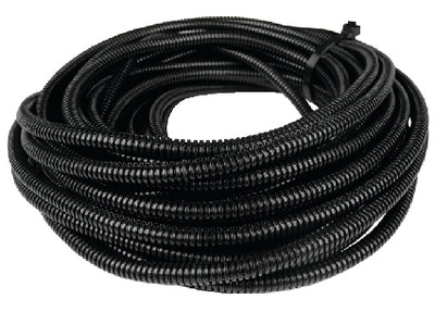 FulTyme RV 1/2" x 50' Coil - Black Polyethylene Split Loom - 590-5047