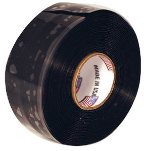 Silicone Self-Fusing Tape, 1-inch x 10', Black - 5069