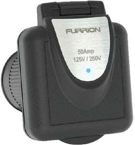 FURRION RV Power Inlet 50Amp 125V/250V LED - Square - 385702