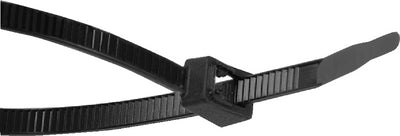 Gardner Bender Twist Tail Zip Tie - 8-inch Black, 20/Bag - 978-45308UVBSC