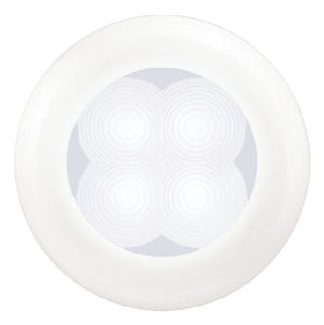 Hella LED Light White w/White Bezel - 265-980500441