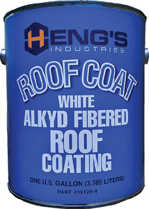 Alkyd Fibered RV Roof Coating, 1 Gallon, White - 634-451284