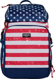 Igloo Backpack Cooler Bag - American Flag Print - 65914