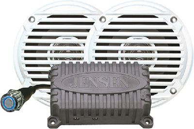 Jensen Bluetooth Amplifier W/Pair Of 5" Waterproof Speakers - CPM50