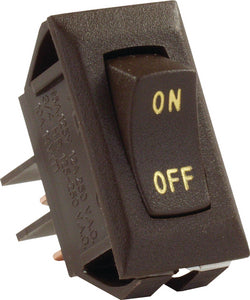 JR PRODUCTS Labeled 12V On/Off Switch, Brown - 12605