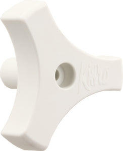 JR Products Tri-Lug RV Window Crank Knob, 9/16-inch Shaft, White - 20165