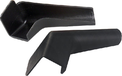 JR Products 3-inch Extended Rain Gutter Spouts, Flexible, 2/Pack, Black - 655FLEXBKA