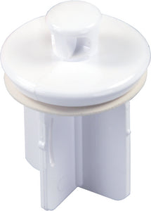 JR Products 1-1/4-inch Replacement Pop-Up Stopper, Polar White - 95205