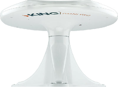 KING OA1000 OmniPro Portable Omnidirectional HDTV Over-the-Air Antenna with Mount - White