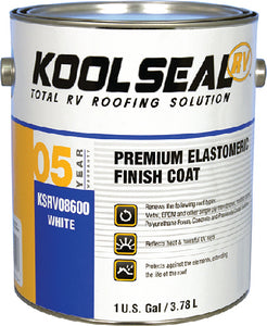 Geocel Kool Seal - RV Roof 5 Year Finishing Coat - Flexible Roof Coating, 1 Gallon - 574-KSRV0860016