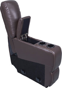 Thomas Payne RV Furniture - Heritage Series Modular Theater Seating, Center Console, Majestic Chocolate - 386639
