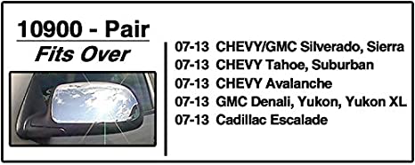 Custom Towing Mirror Chevy/GMC/Cadillac 1/Pair - BLACK 10900