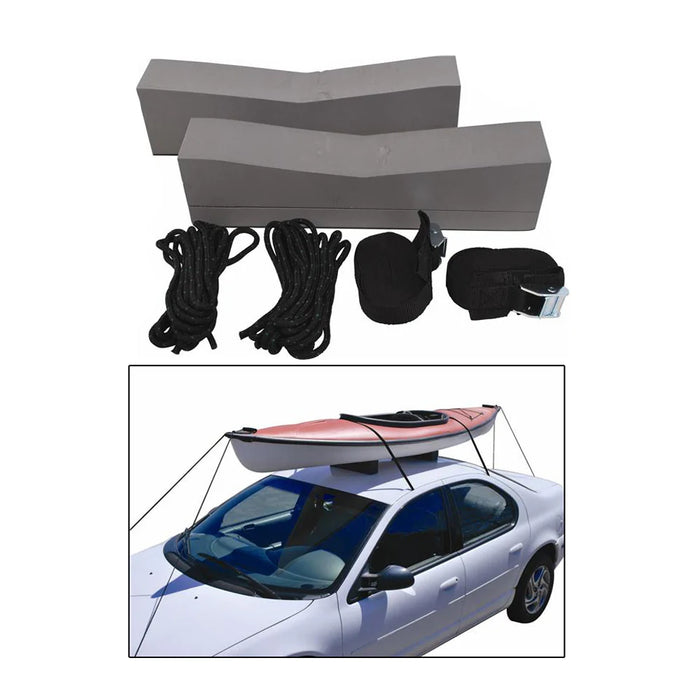 Universal Rack Free Car Top Kayak Carrier Kit w/Supporting Foam - 114387