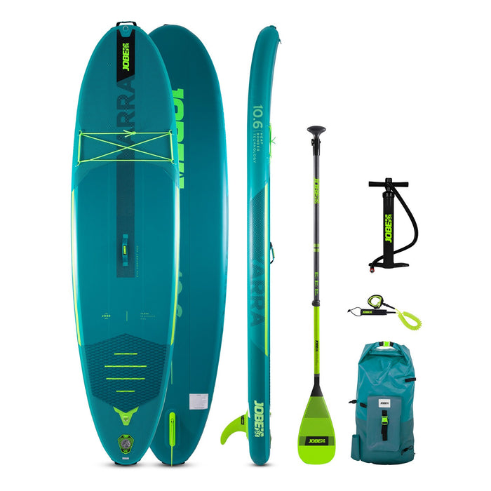 Jobe Yarra 10'6" Inflatable Paddle Board Package - TEAL 486421002
