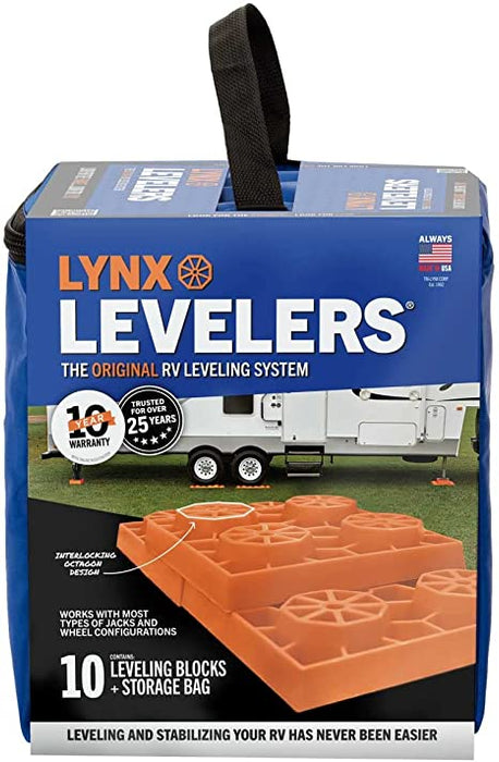 Tri-Lynx  Lynx Levelers, Orange, 10/Pack - 386-00015