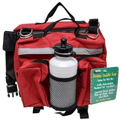 Doggy Saddle Bag Backpack for Small Dog - Waterproof / Red (A102013)